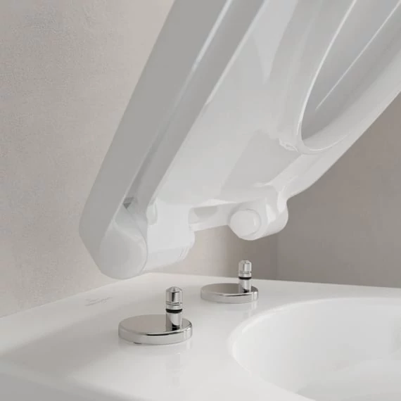 VILLEROY O.Novo perem nélküli fali WC, mély öblítésű, Soft-Close ülőkével, 540x360, Glossy White A.