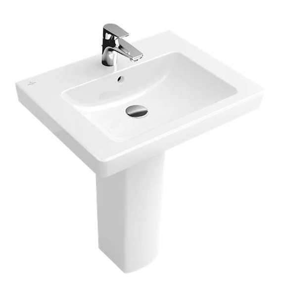 VILLEROY Subway 2.0 szögletes mosdó 550x440, Glossy White Alpin
