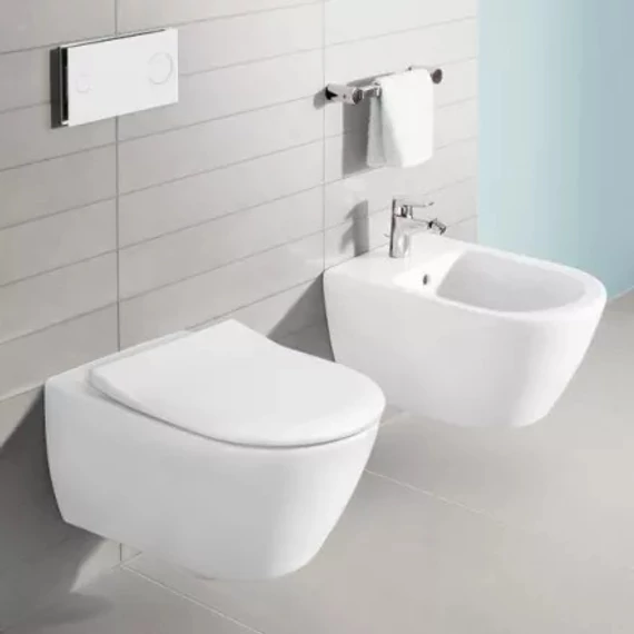 VILLEROY Subway 2.0 fali bidé, 565x375, Glossy White Alpin