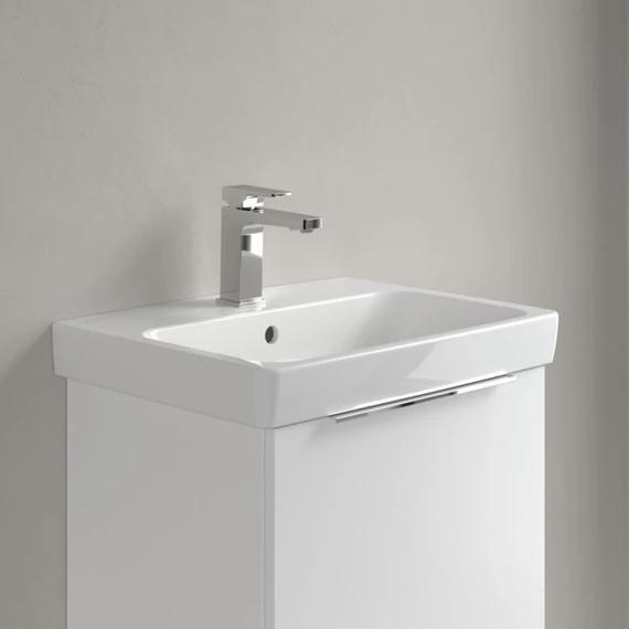 VILLEROY Architectura szögletes mosdó 550x420, Glossy White Alpin