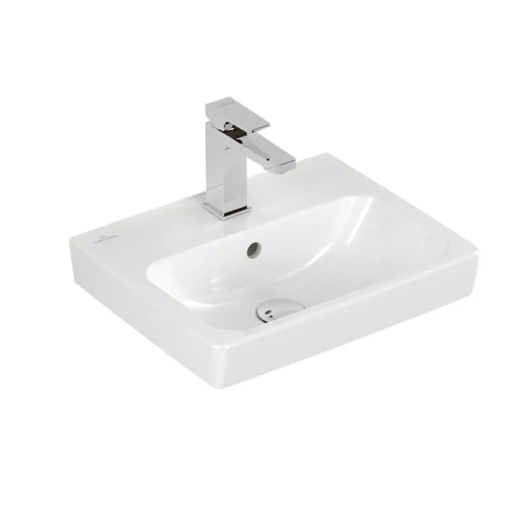 VILLEROY Architectura szögletes kézmosó 450x365, Glossy White Alpin