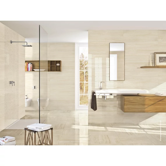 RAGNO Imperiale Wall Crema Struttura Shangai 3D csempe 30x90