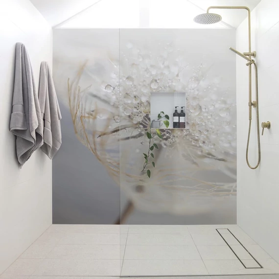 HB SPC/vinyl vízálló fali panel, Delicate Dry Grass Branch (2605 x 934 mm)