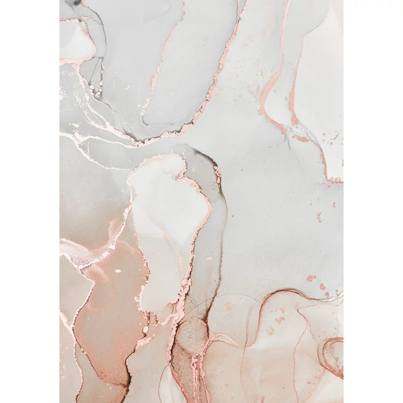 HB SPC/vinyl vízálló fali panel, Painted Marble Gray and Pink (2605 x 1868 mm)