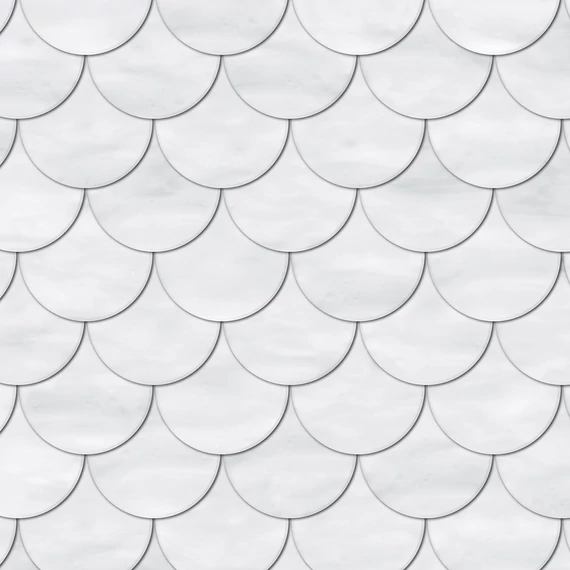 HB SPC/vinyl vízálló fali panel, Round Overlapping Tile