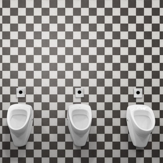 HB SPC/vinyl vízálló fali panel, Old Black and White Castle Tiles