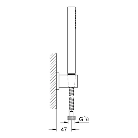 GROHE Euphoria Cube zuhanygarnitúra, Chrome