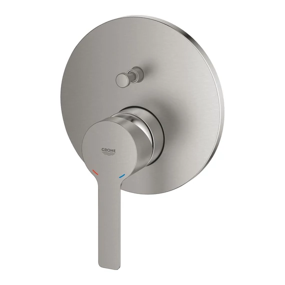 GROHE Lineare egykaros falba épített zuhanycsaptelep, 2 funkciós, Supersteel