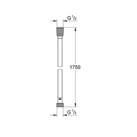 GROHE Silverflex zuhany gégecső 175 cm, Supersteel