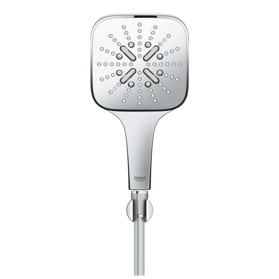 GROHE Rainshower SmartActive 130 Cube zuhanygarnitúra, 3 féle vízsugaras kézizuhannyal, Chrome