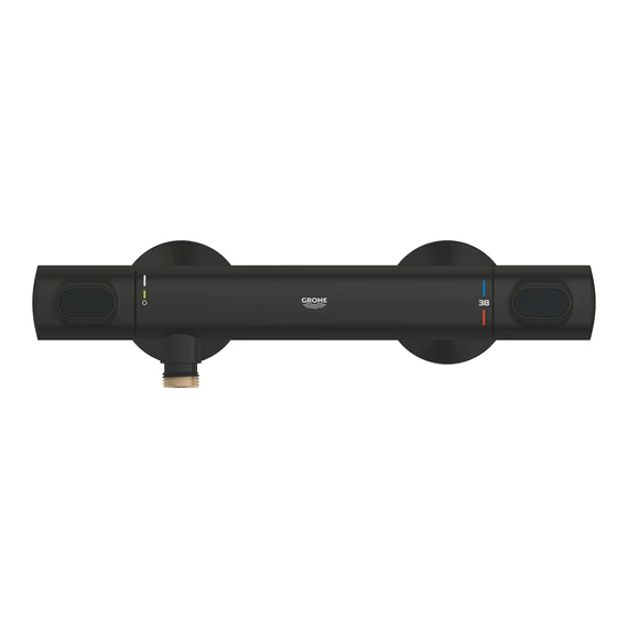 GROHE Grohtherm 500 termosztátos zuhanycsaptelep, Matt Black