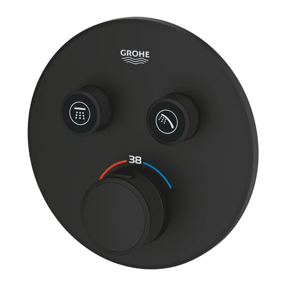 GROHE Grohtherm SmartControl termosztátos falsík alatti zuhanycsaptelep, Phantom Black