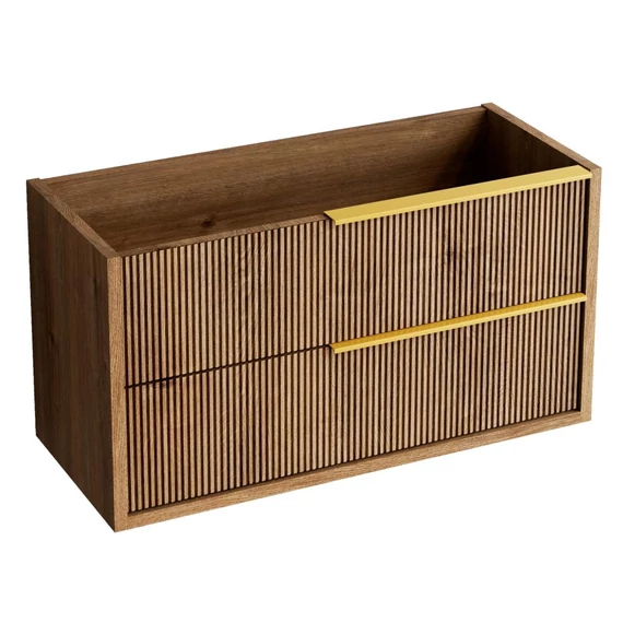 LUNART Moove 100 2 fiókos alsószekrény 101x45x55cm, Oak