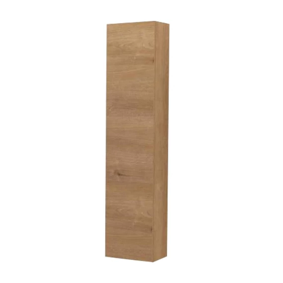 LUNART Wells 1 ajtós magasszekrény 3 polccal 35x25x160cm, Oak
