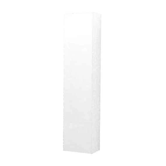 LUNART Wells 1 ajtós magasszekrény 3 polccal 35x25x160cm, Glossy White