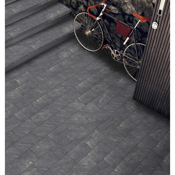LUNART Liberta Mini Black Antislip Nat. burkolólap 30x60