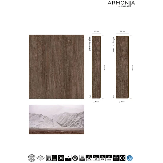 AGT ARMONIA Slim 8/32 4V Palermo laminált padló PRK304