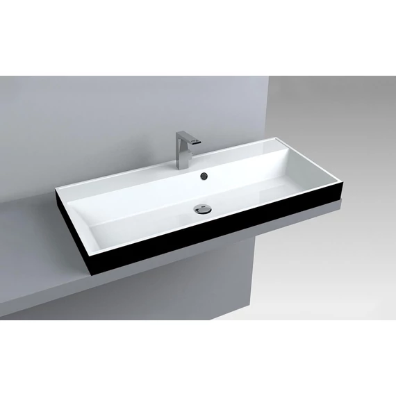LUNART Marcus 1000 mosdó, fényes RAL 9005 - Black
