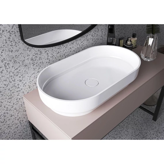 LUNART Scarlett 750 mosdó, fényes fehér