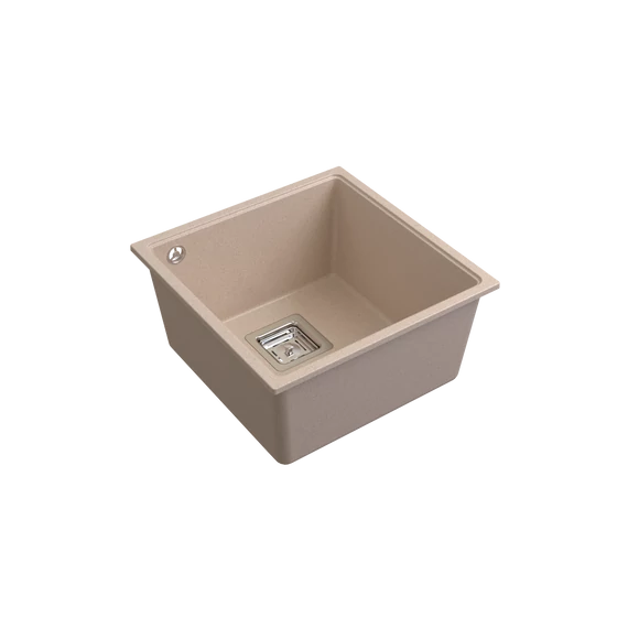 LUNART Bende egymedencés gránit mosogató, Beige