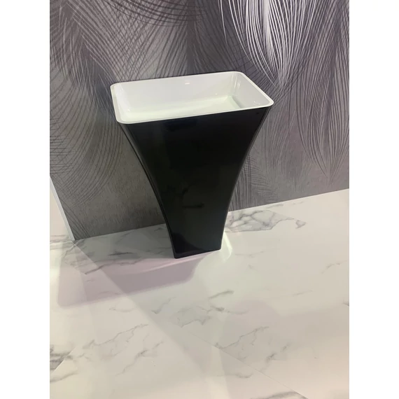 LUNART Adrienne álló mosdó, fényes RAL 9005 - Black