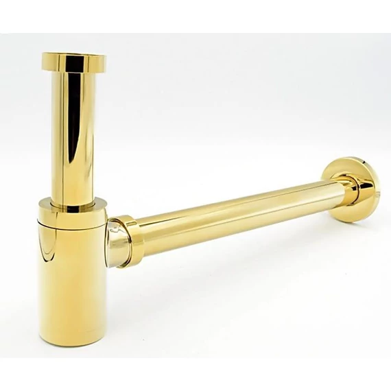 LUNART Design szifon mosdókhoz, Gold
