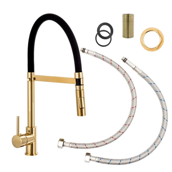 LUNART Gabor konyhai csaptelep, Black Gold