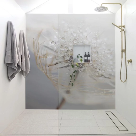 HDM SPC/vinyl vízálló fali panel, Delicate Dry Grass Branch (2605 x 920 mm)