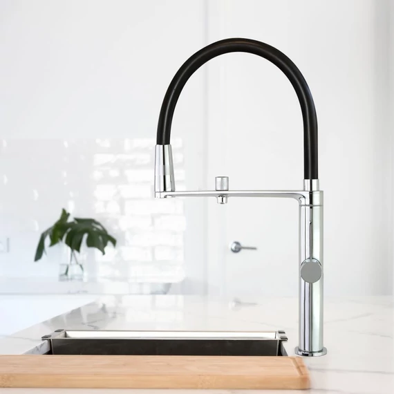 RamonSoler Pure Water konyhai csaptelep, Black Chrome