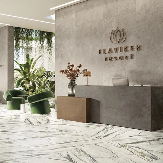 FLAVIKER Supreme Treasure Calacatta Emerald Lux./Ret. burkolólap 60x120