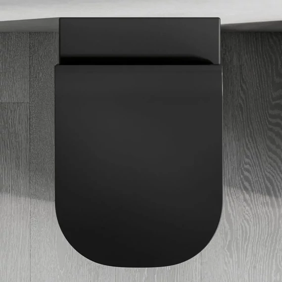 LUNART by DOLOMITE Bruno lassan záródó WC ülőke, Matt Black