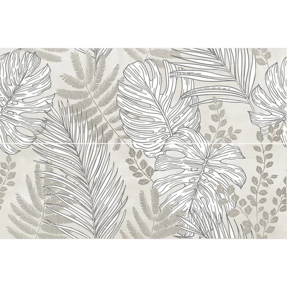 LUNART A Casa Inserto Frozen Leaves Ice A+B csempe Nat./Ret. 25x75