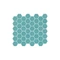TOGAMA üvegmozaik Hexagonal Matt Turquoise